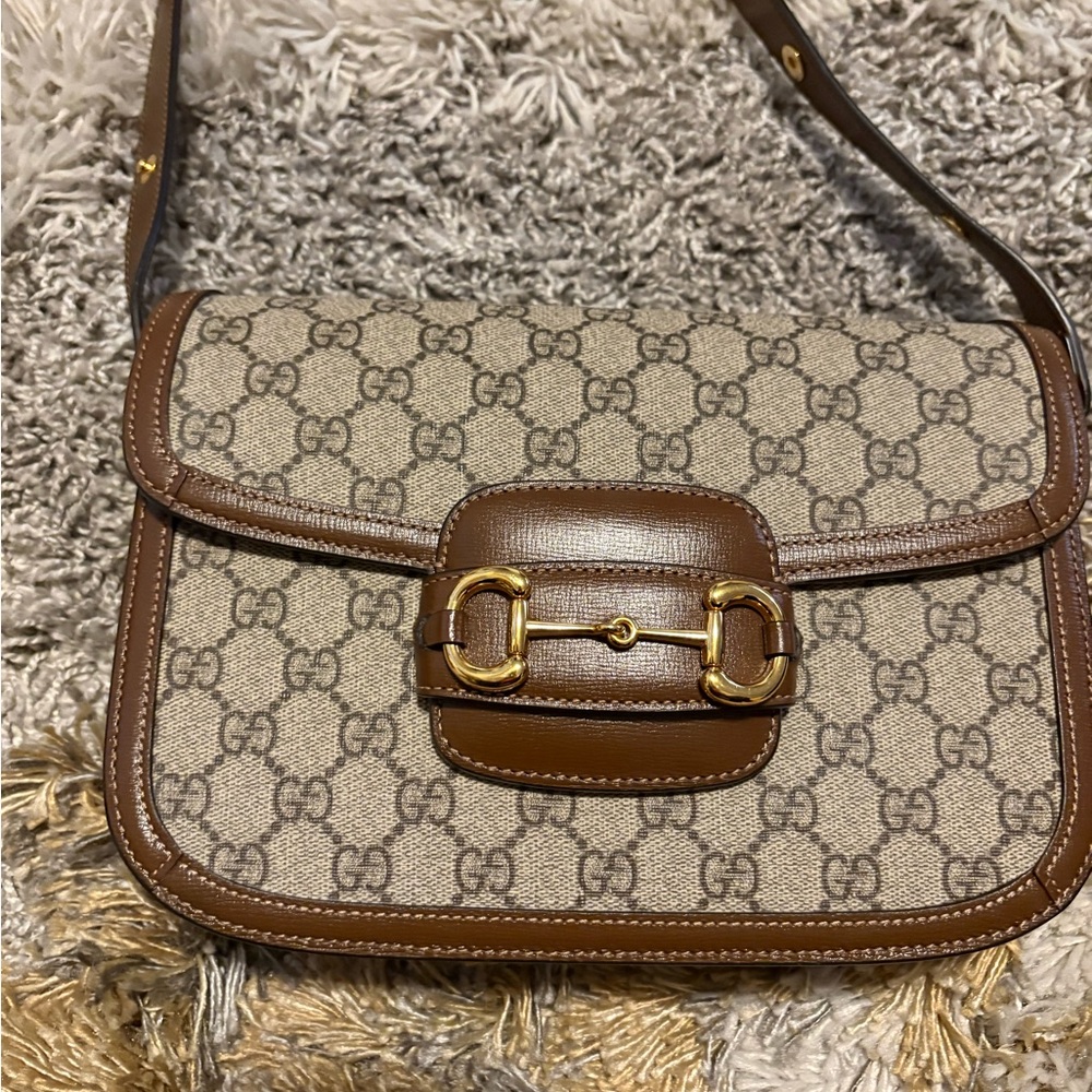 Gucci Brown and Cream Crossbody Bag - Picture 3 of 11